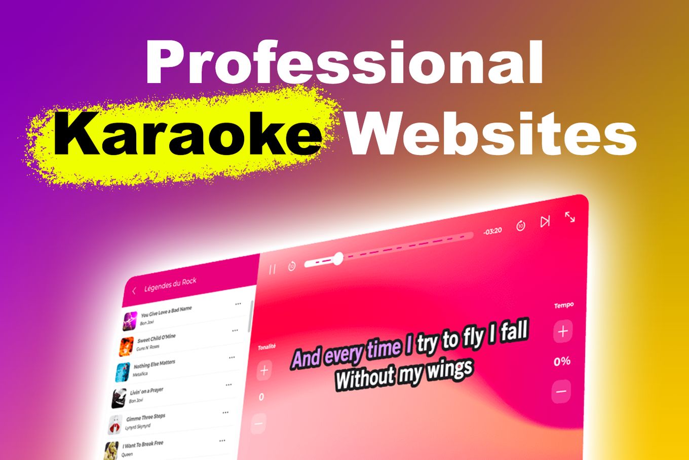 Professional Karaoke Websites