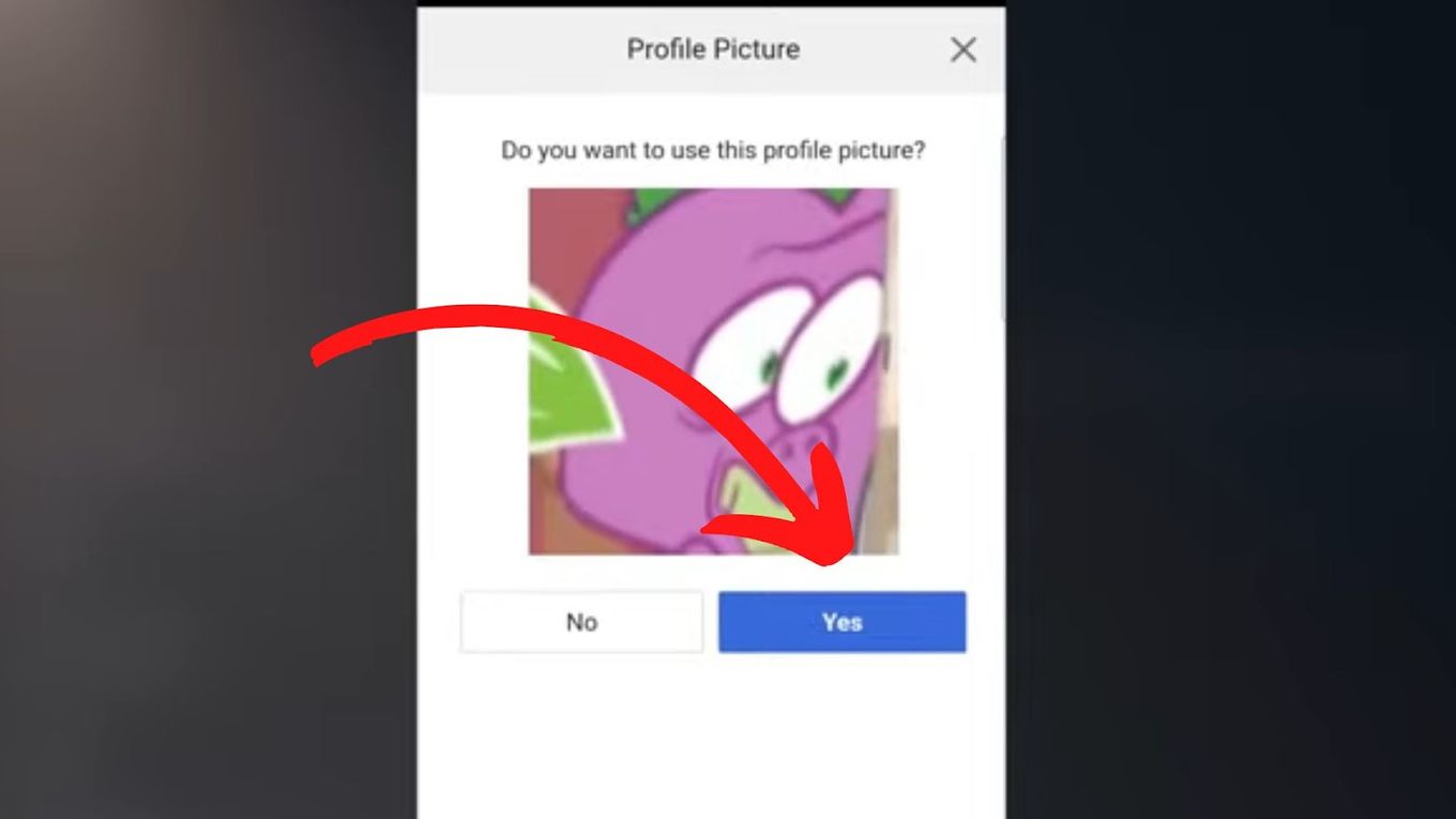Choose the desired picture for your avatar