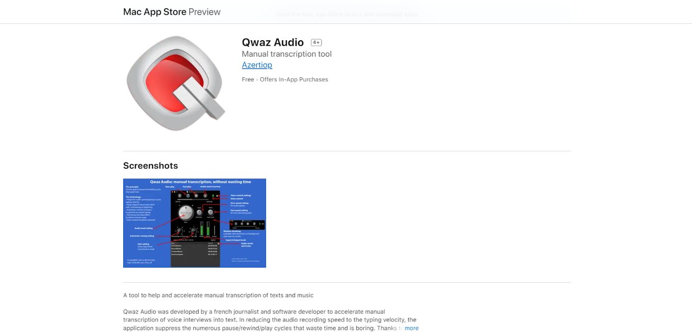 Qwaz audio Mac Transcription