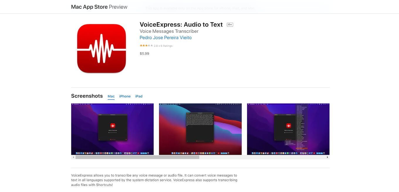 VoiceExpress - Audio To Text