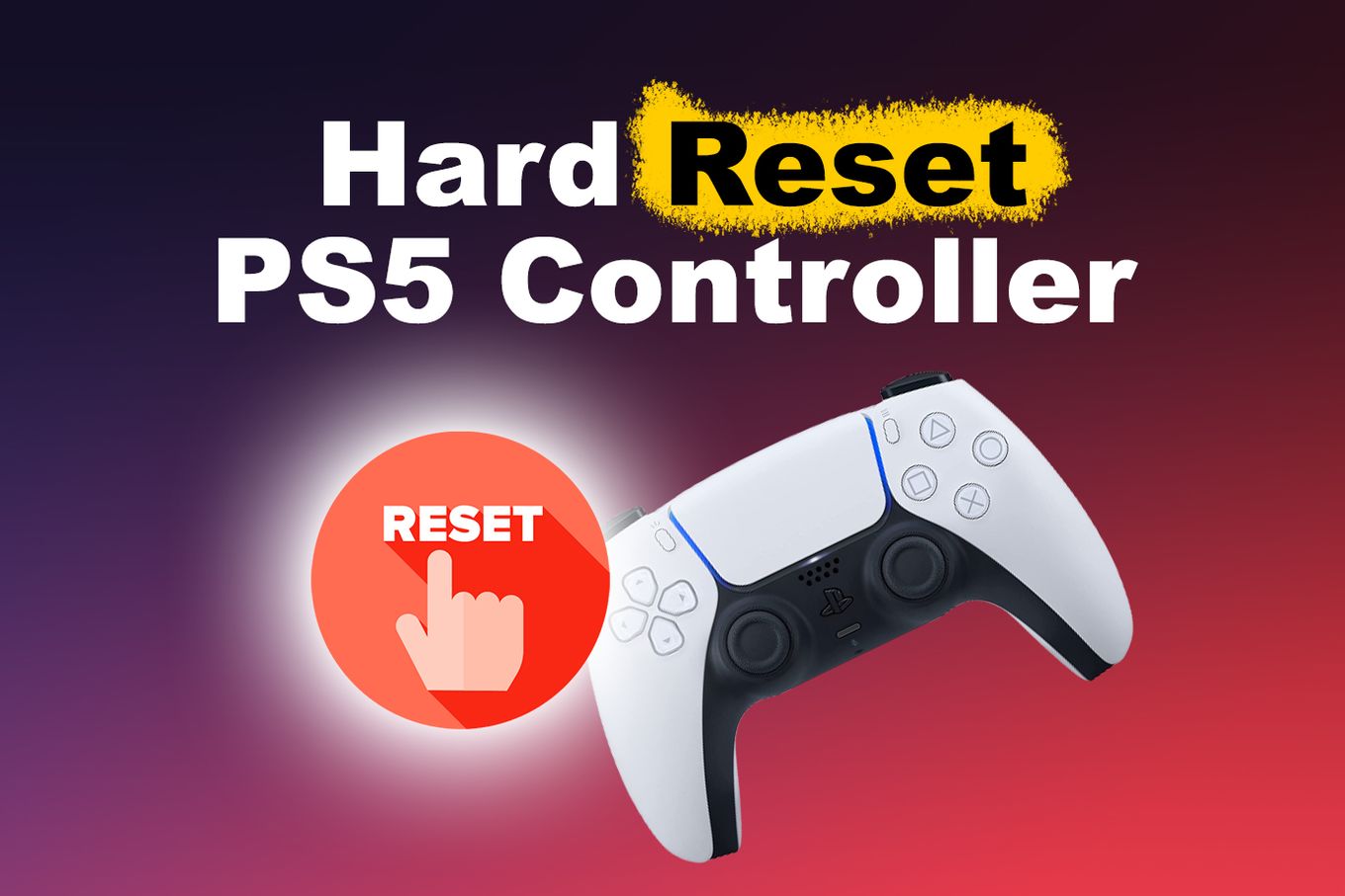 Hard Reset PS5 Controller