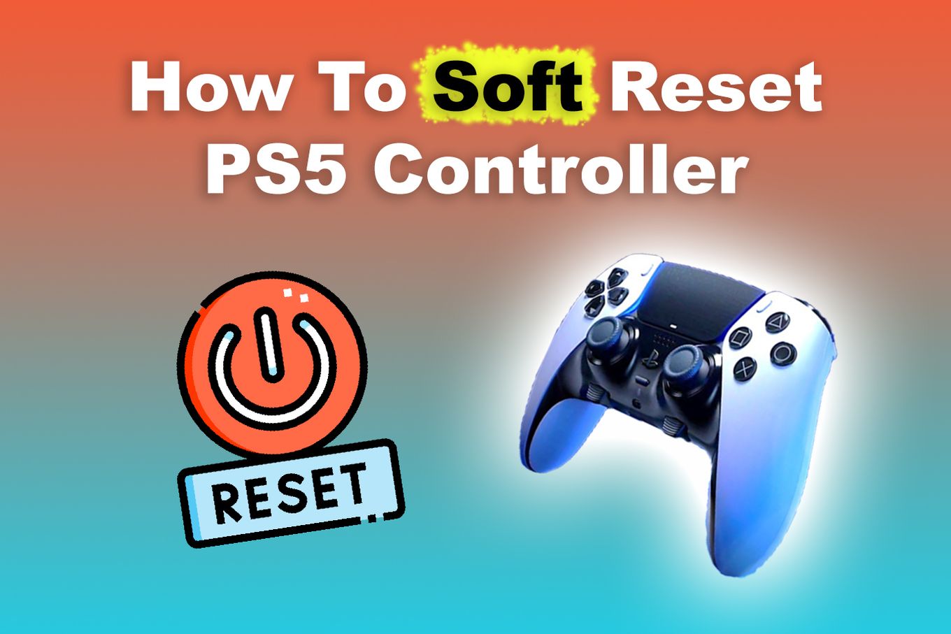 Soft Reset PS5 Controller