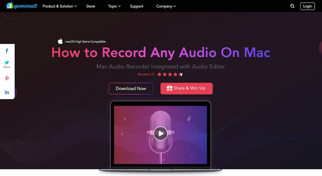  Apowersoft Audio Recorder for Mac