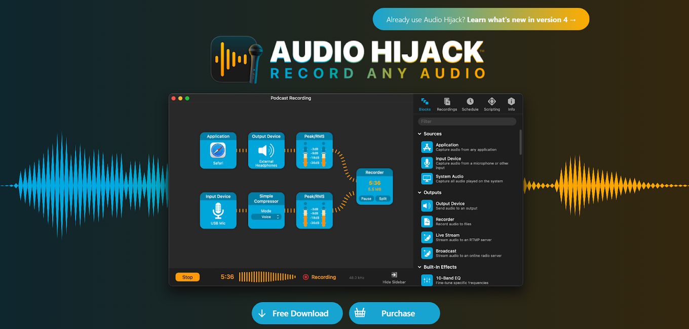 Audio Hijack Recording Mac Software