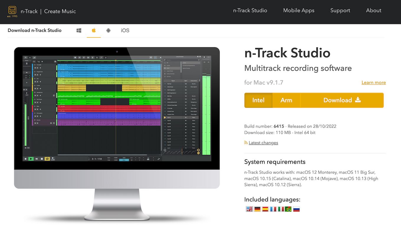 n-Track Studio Mac Recording Software
