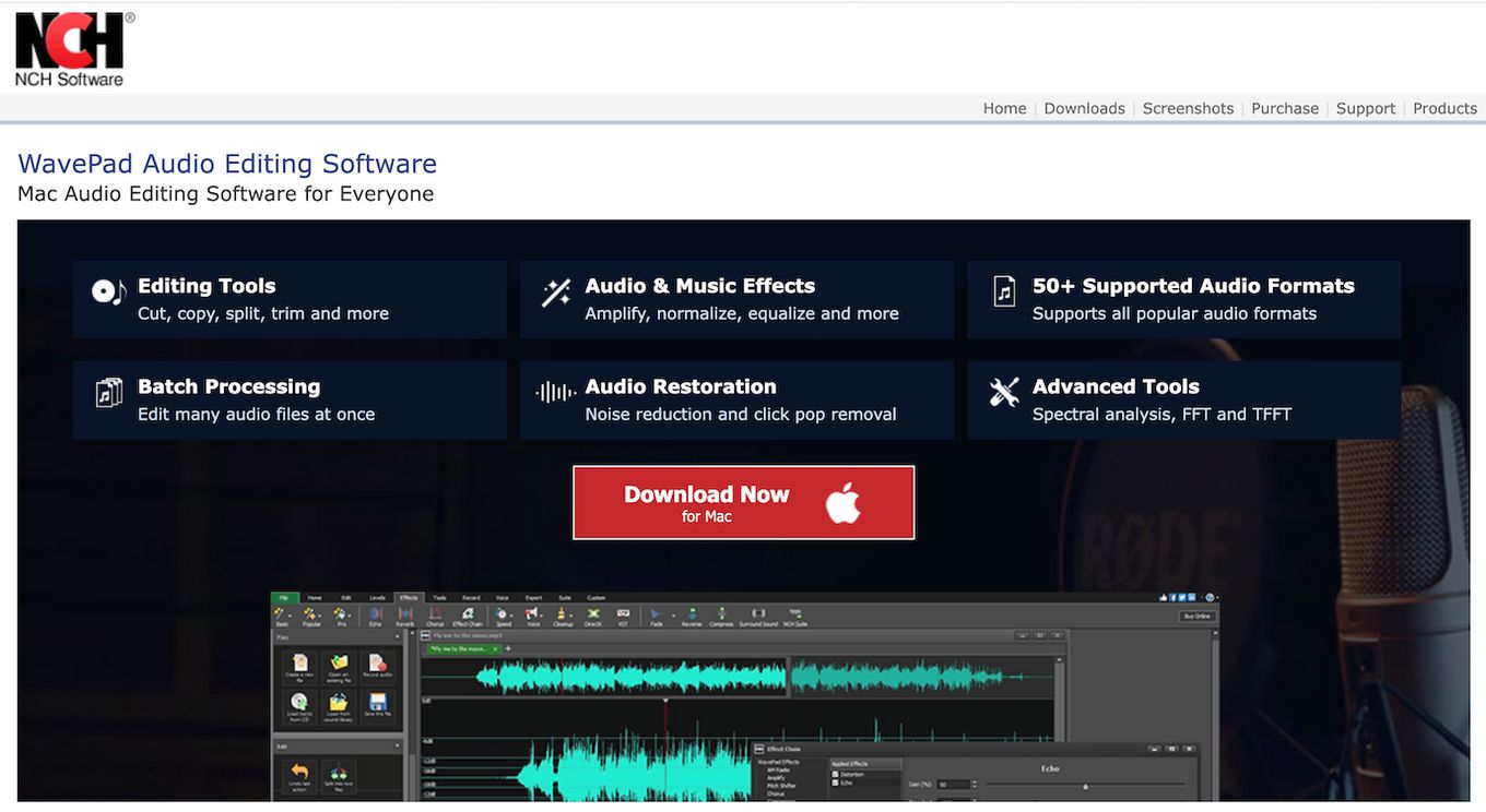 WavePad Mac Audio Software