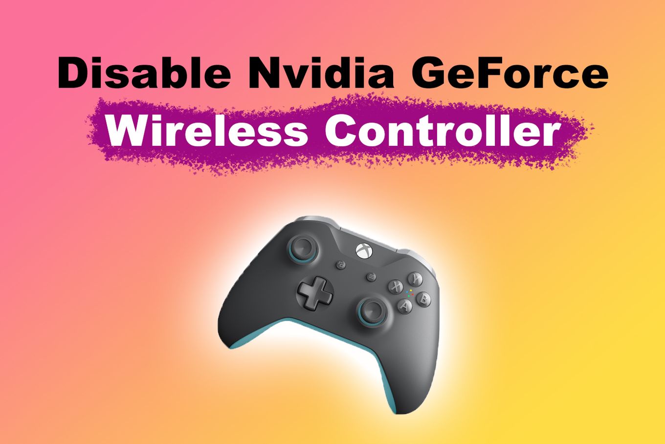 Disable Nvidia Geforce Wireless Controller