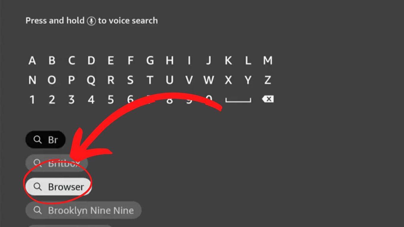 Type Browser On Fire TV