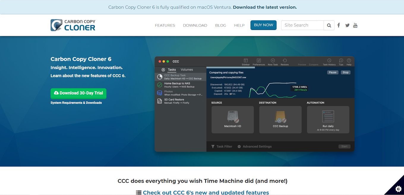 Carbon Copy Cloner Software For Mac