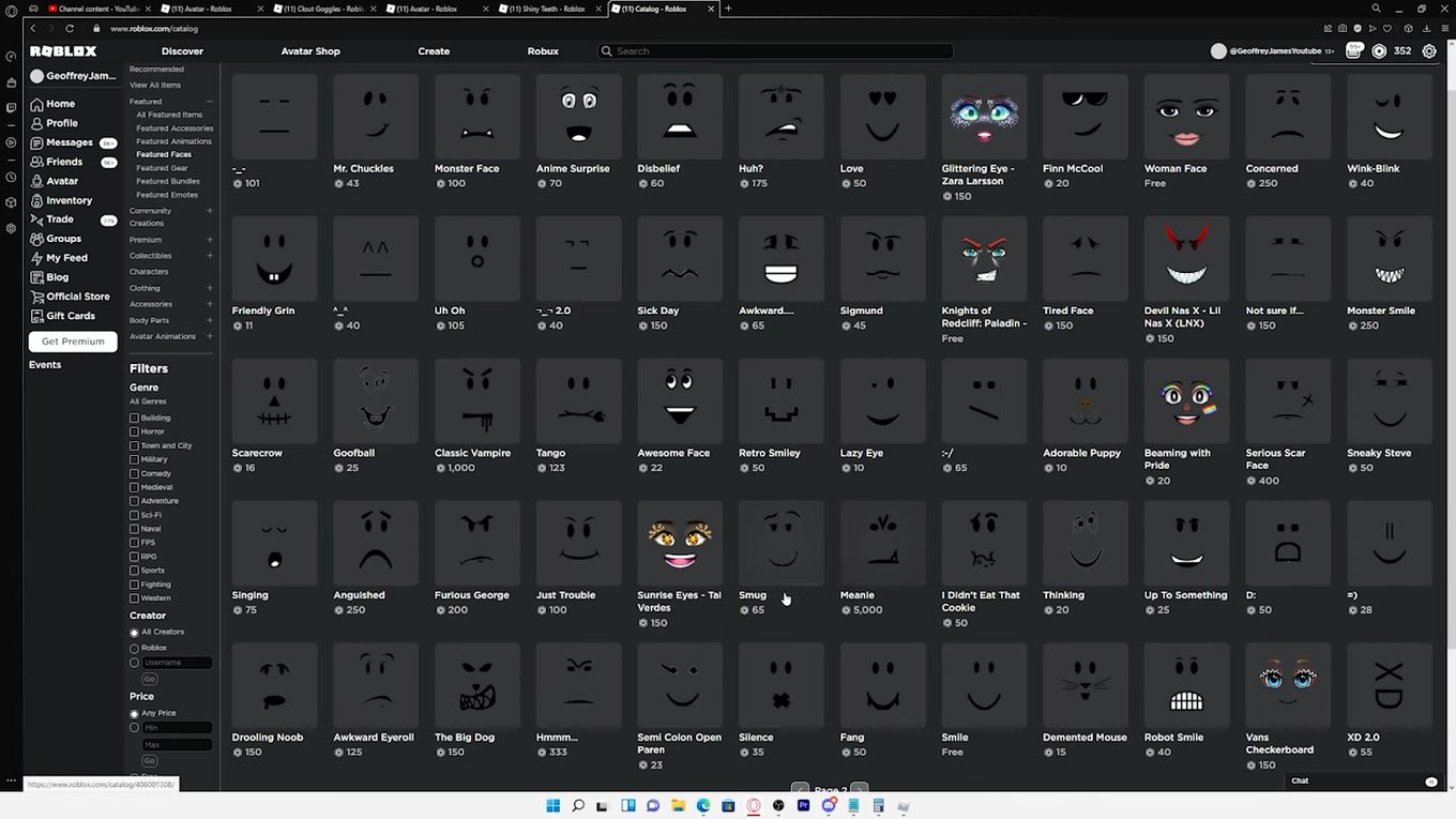 What Are The Rarest Roblox Faces You Can Find What Are The Rarest Roblox Faces You Can Find