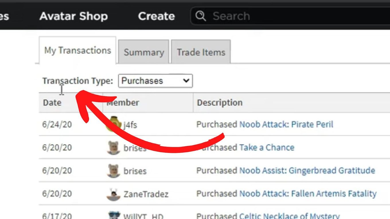 How to View Purchase History in Roblox