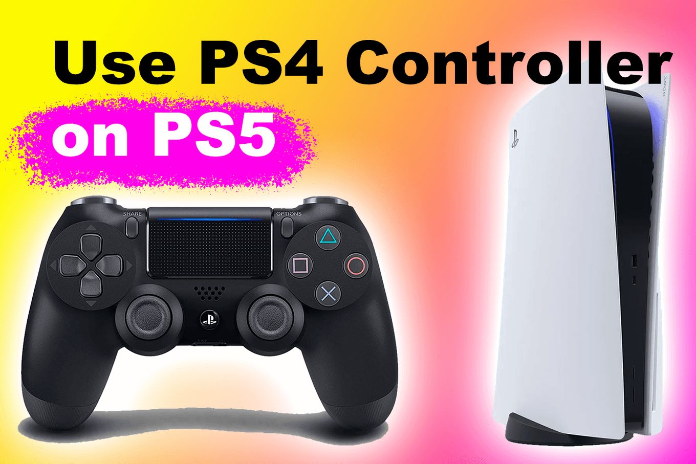 How to connect PS5 controller to PS4 console