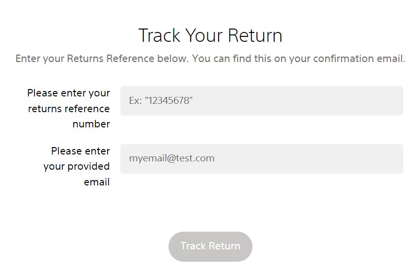  Track Your Return - PS5 Sony Warranty