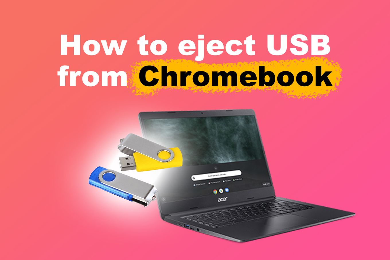 How to eject USB from Chromebook
