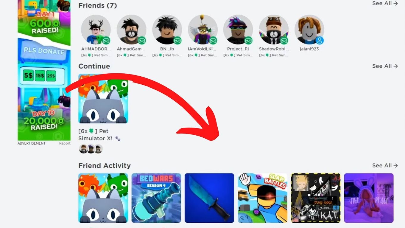 Play any Roblox game after signing in