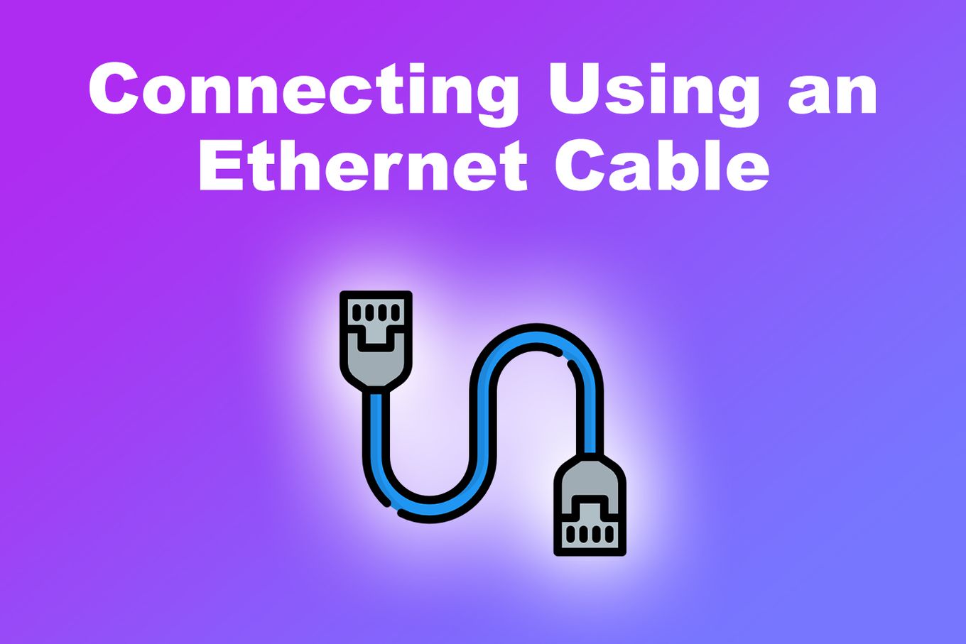 Conectando Roku usando um cabo Ethernet