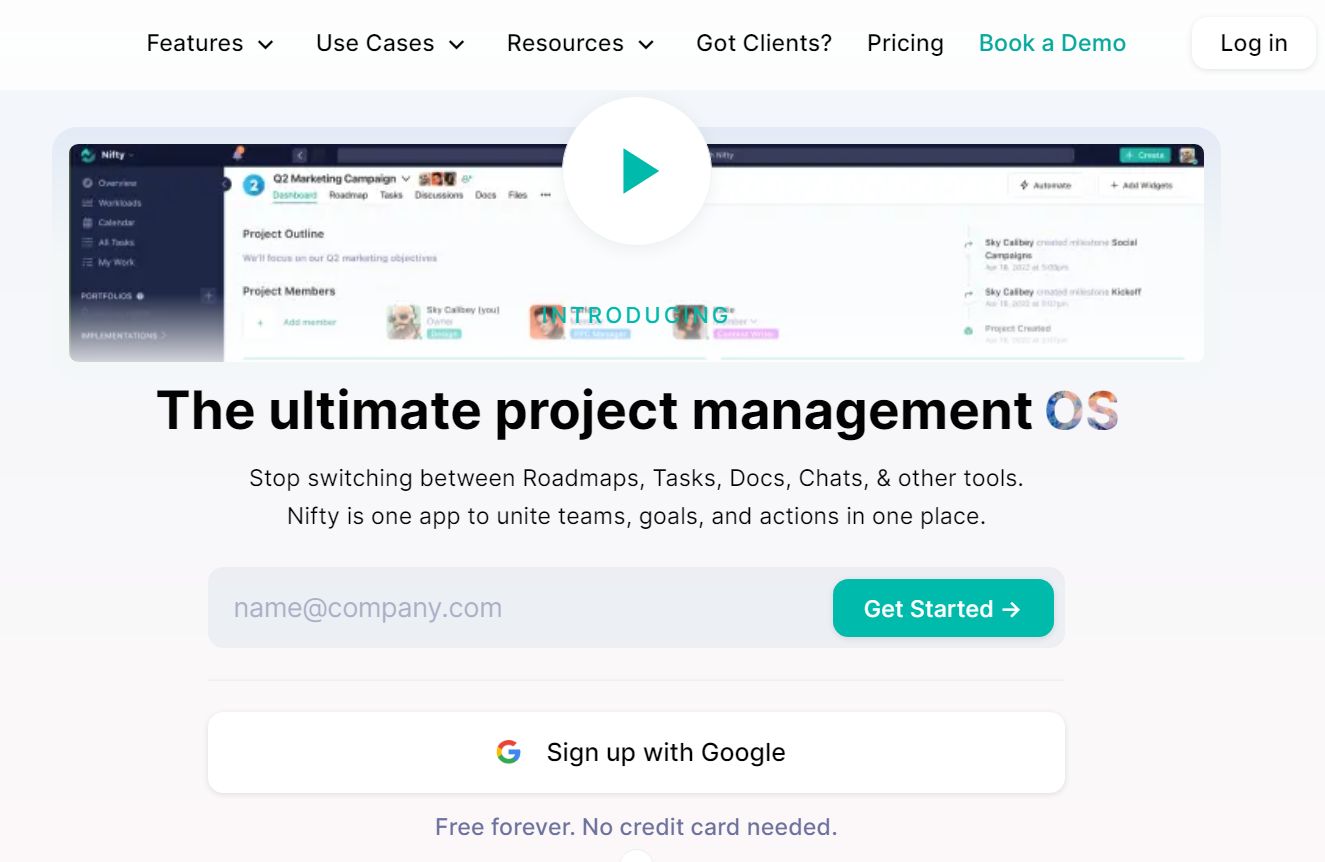 Nifty - Mac Software Project Management