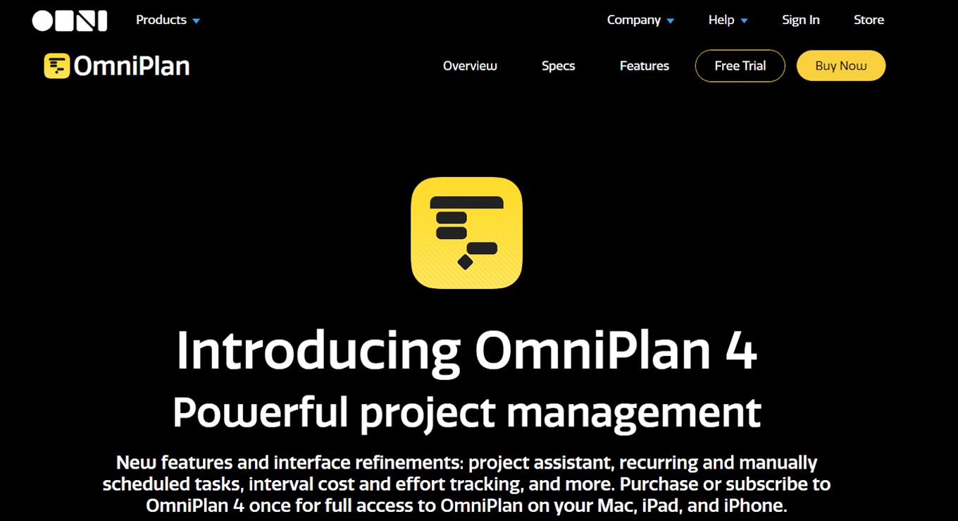 Omniplan- Mac Project Management