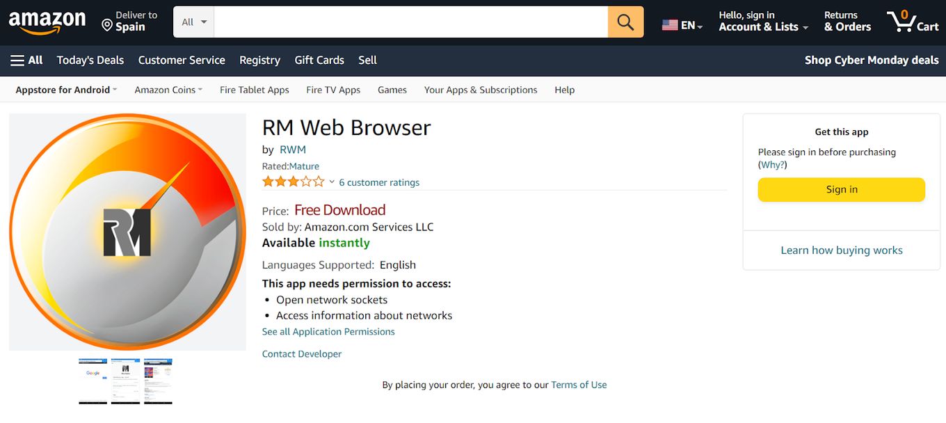 RM Web Browser for Firestick