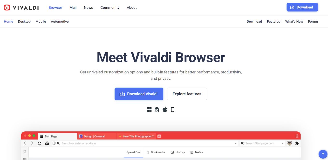 Vivaldi Firestick web browser