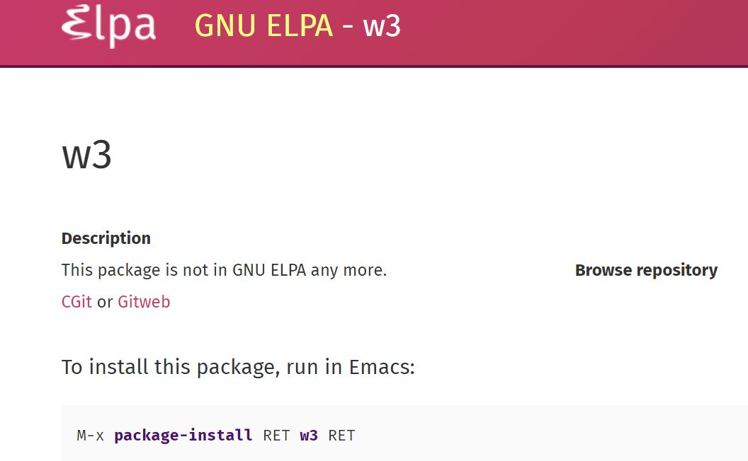  Emacs Text Based browser