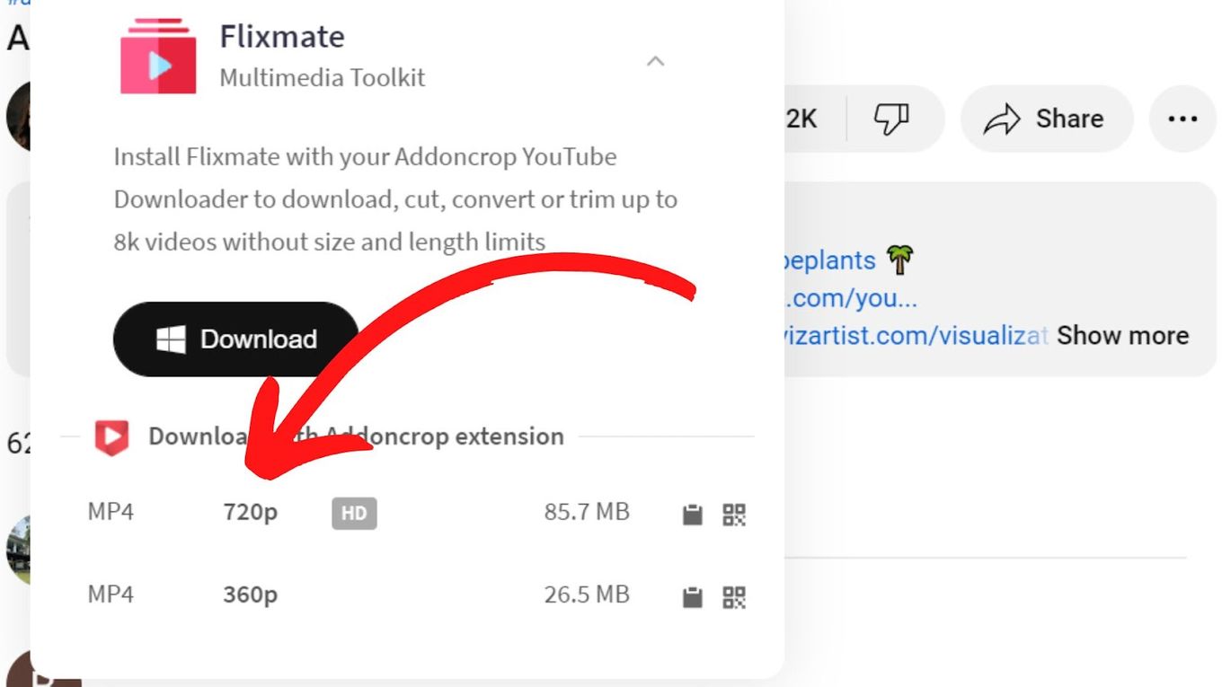 Choose format and quality - Chromebook Extension