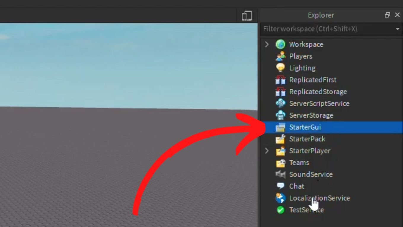 StarterGui Plus Icon - Roblox Studio Disable Chat