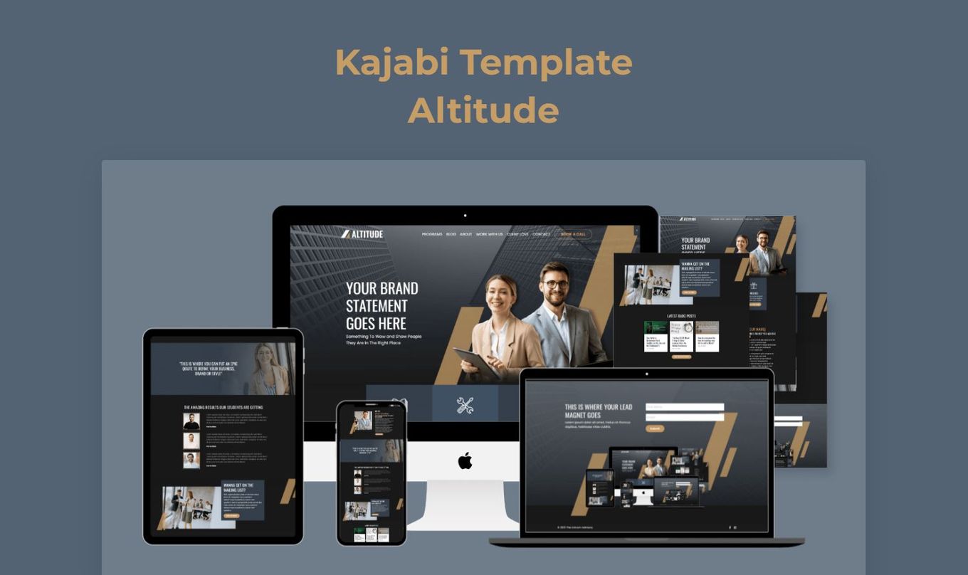 Kajabi Website Templates - Altitude