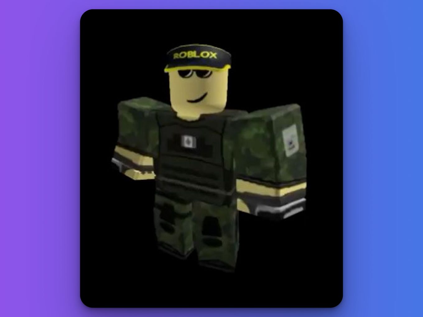 Good Classic Roblox Avatars - Army Guy