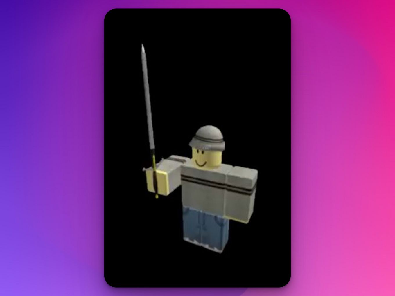 Roblox Character Classic Avatar - Sword Fighter
