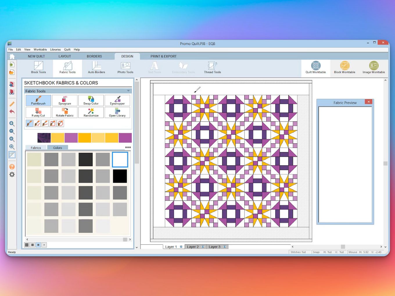 Embroidery Software Mac - Electric Quilt 8