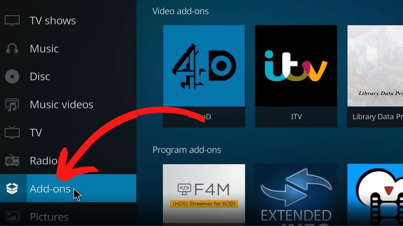 Add-ons - Run Chrome Kodi