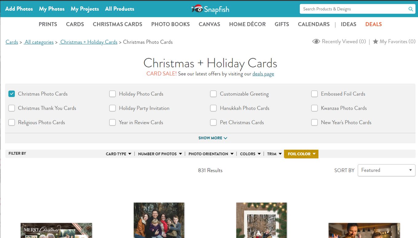 Christmas Card Website