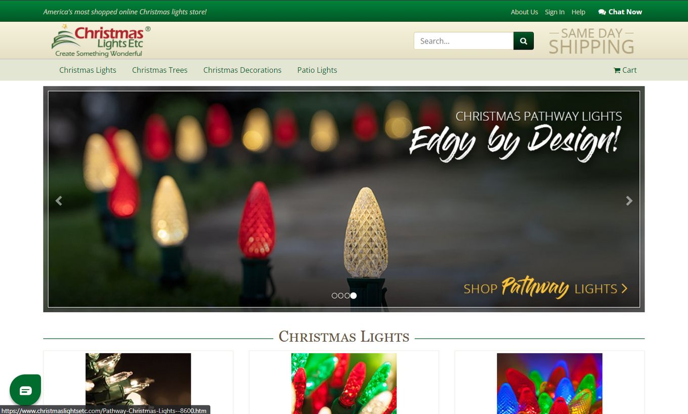 Christmas Lights Website