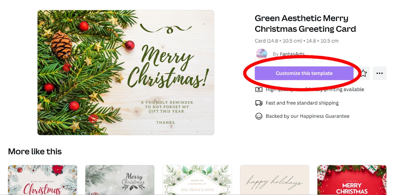 Create Online Christmas Card - Step 3