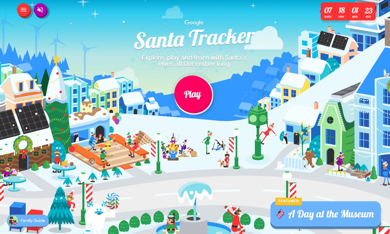 Santa Tracker - Christmas Websites