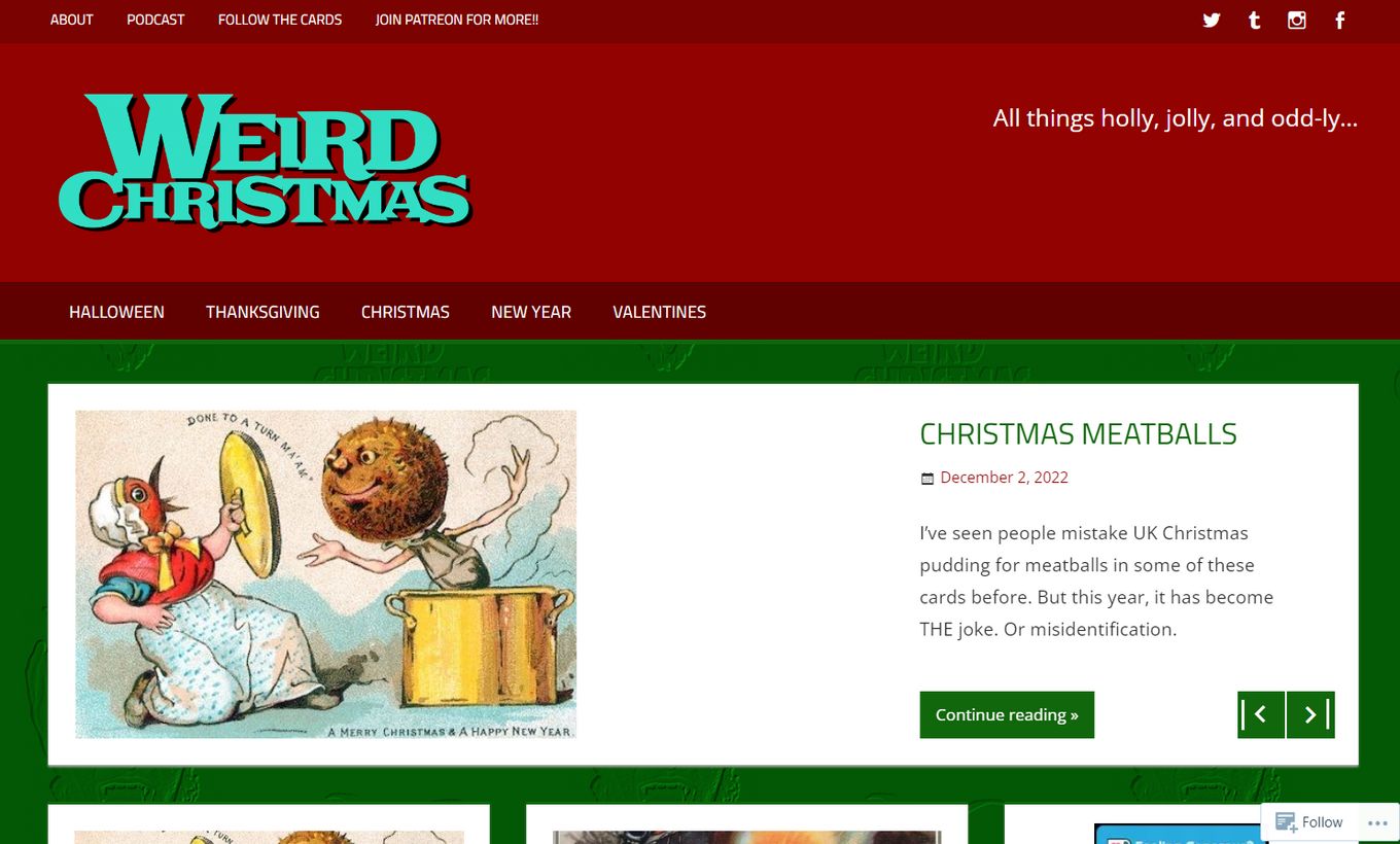 Weird Christmas Website