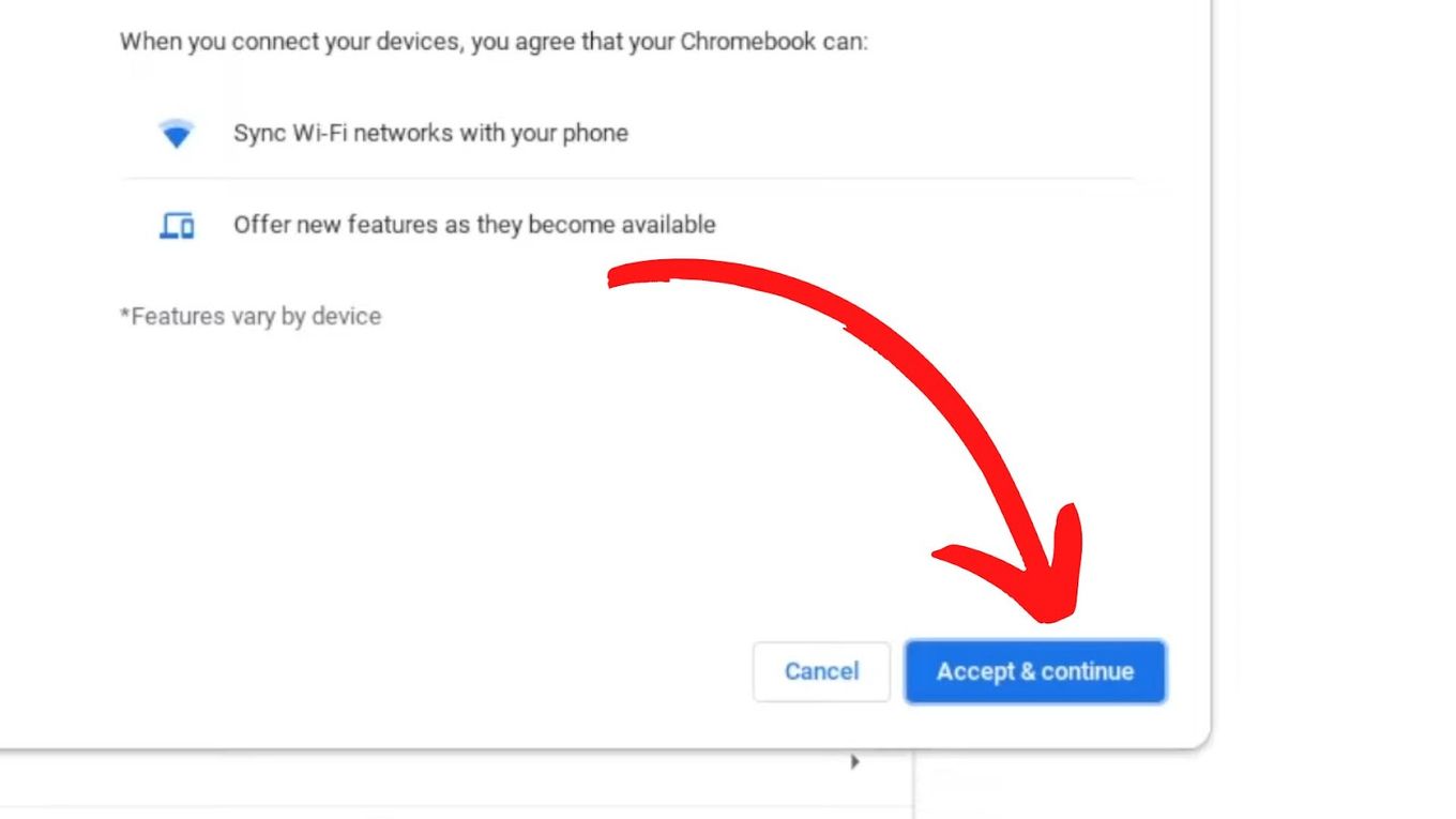 Accept and Continue - Phone Hotspot For Chromebook