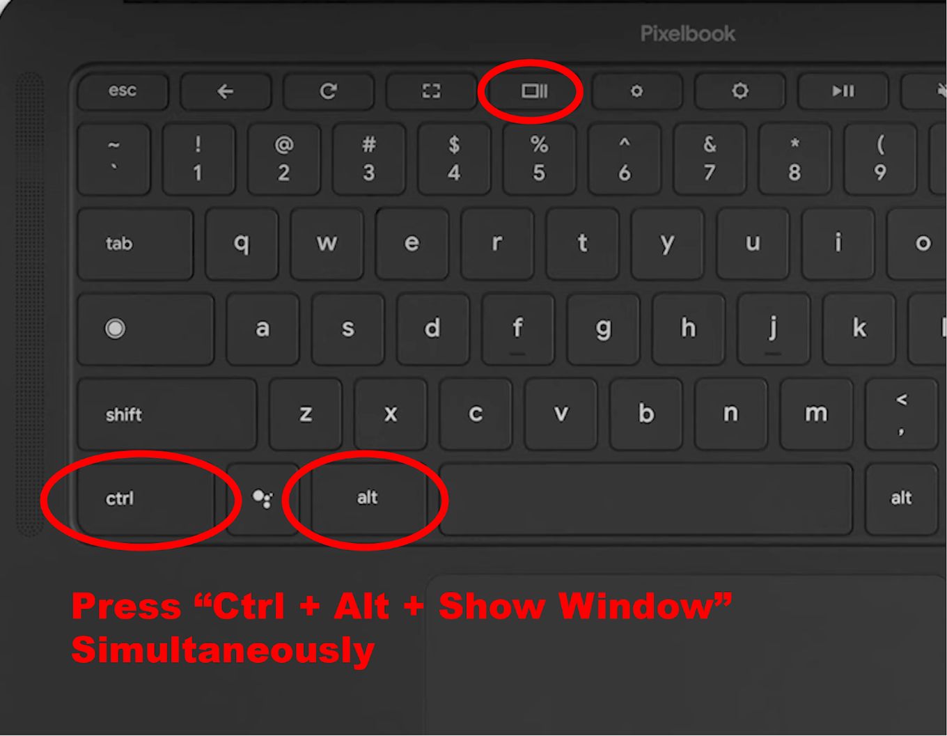 Window Screenshot Chromebook Snipping Tool - Step 1