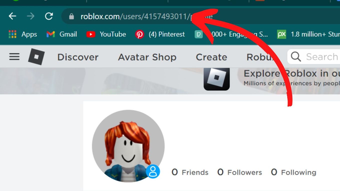 Onde fica o ID do Roblox?