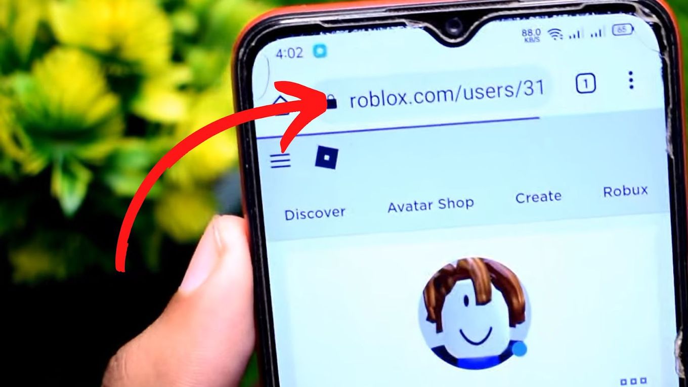 Tap URL - Find ID Roblox on Mobile