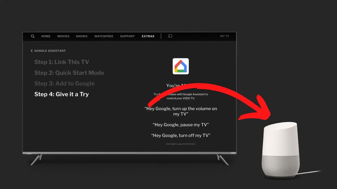 Google Assistant Vizio TV - Langkah 5