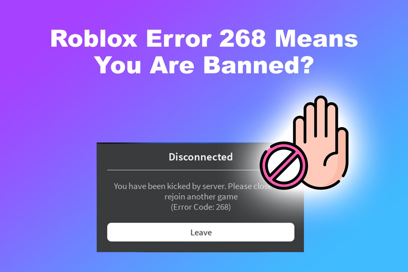 Roblox Kicked by Server Please Rejoin - Error [ ✓ Solved! ] - Alvaro  Trigo's Blog