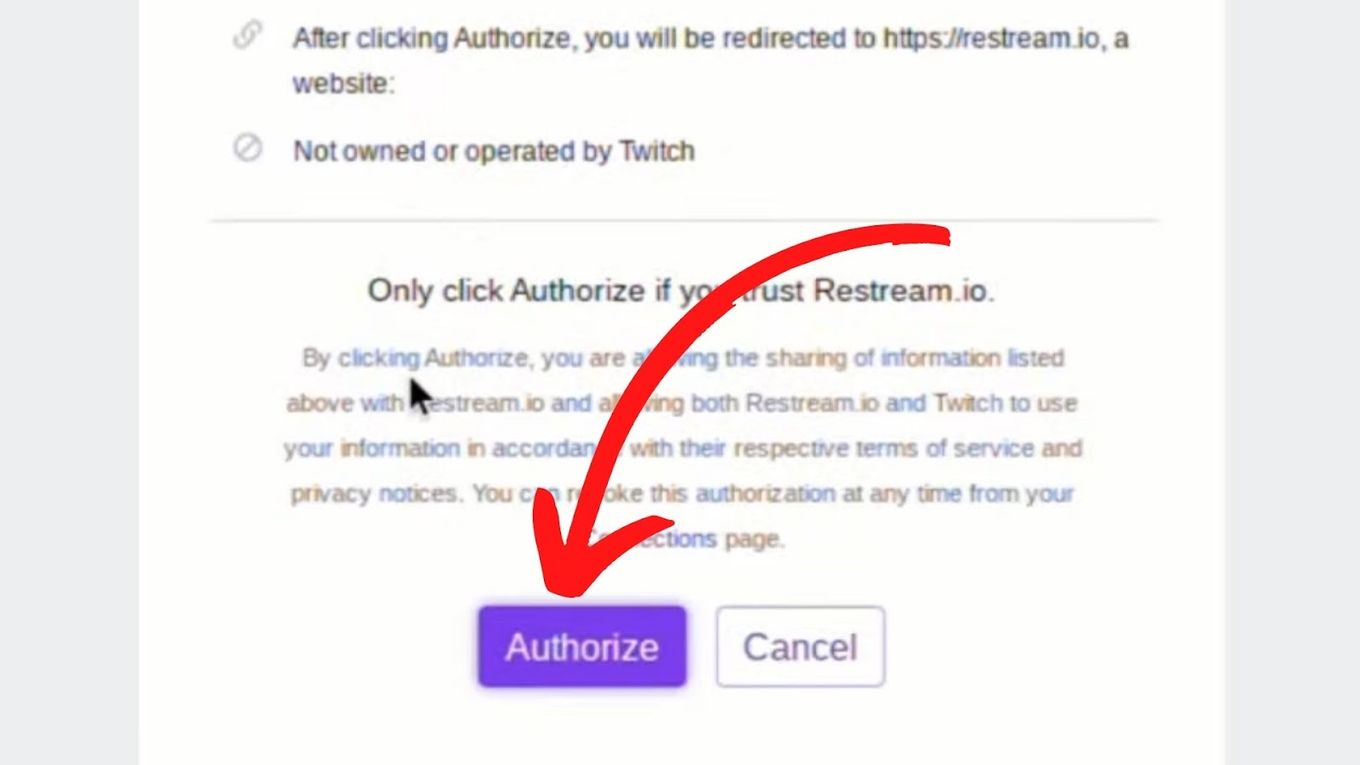 Authorize - Twitch On Chromebook Restream