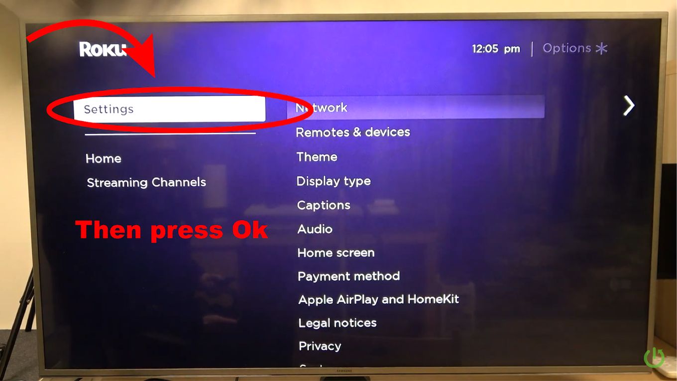 Clear Cache Roku By Restarting - Step 1
