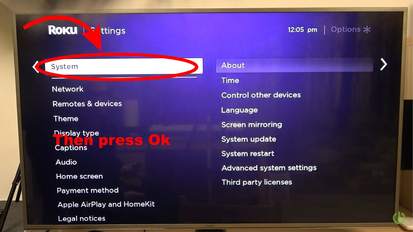 Clear Cache Roku By Restarting - Step 2