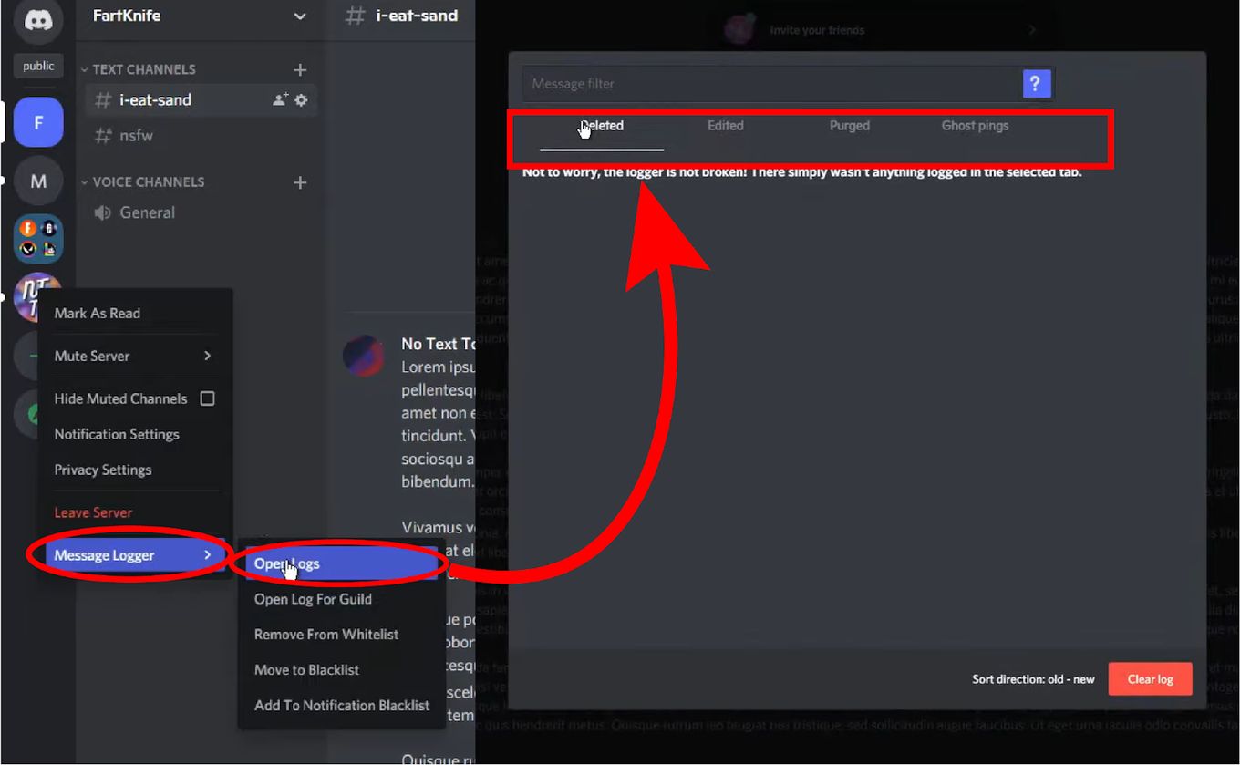 See Deleted Messages on Discord Plug-in Step 4
