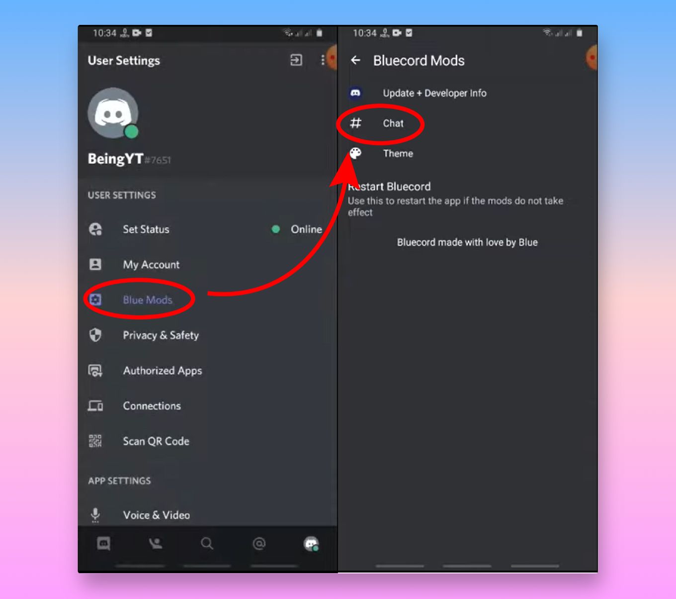 View Discord Message on Mobile Step 3
