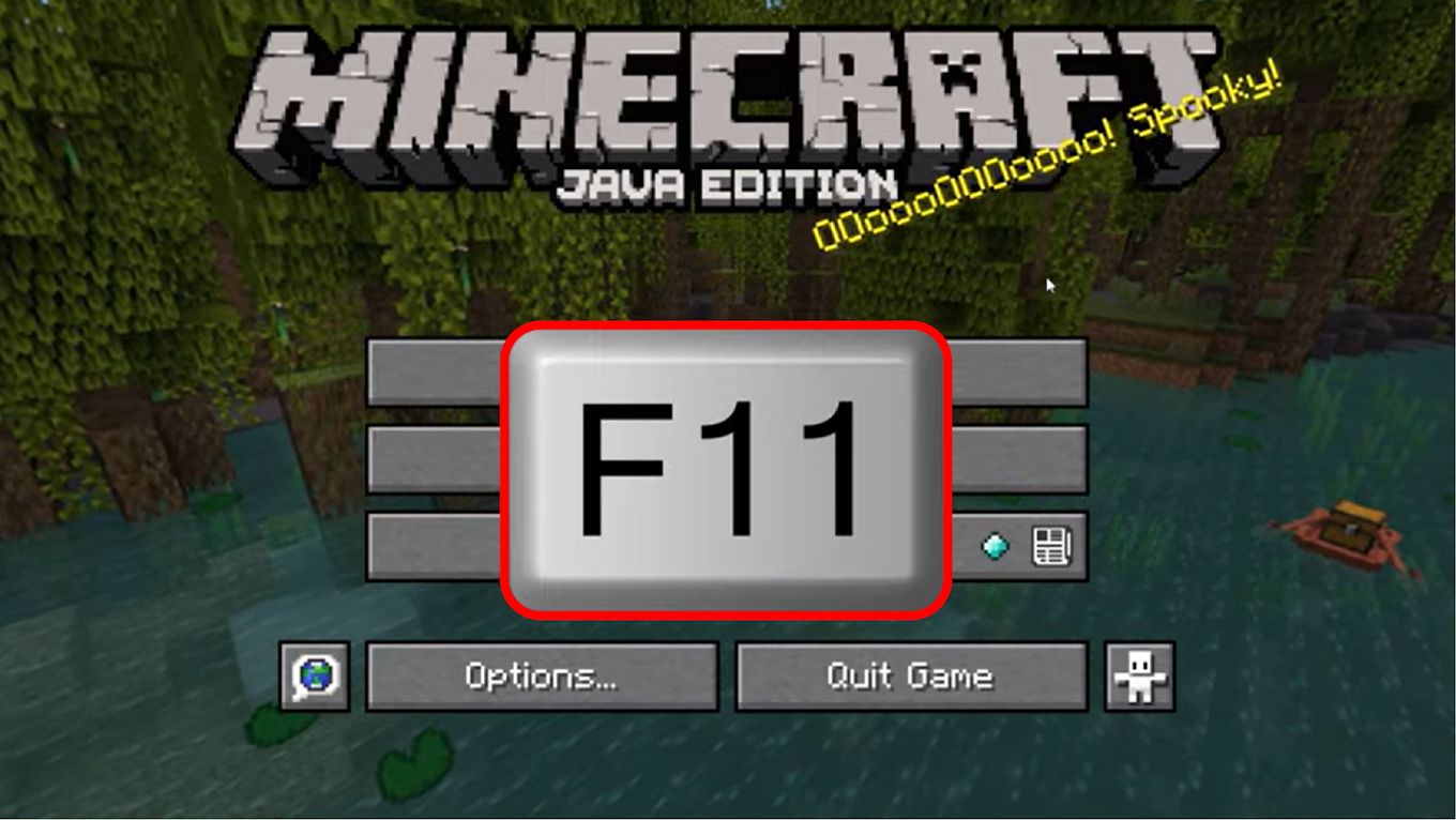 Minecraft Full Screen F11 Shortcut