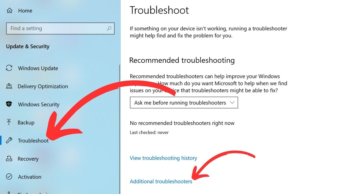 Fix Entering Power Save Windows Troubleshooter - Step 3